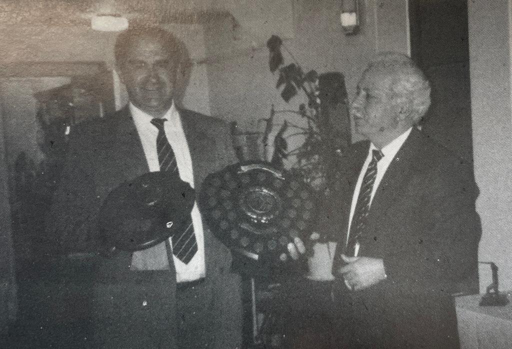 The Bank Of Cyprus Foundation Trophy, Captain Kyriacos Tsirpis with the winner Andreas Ktori 