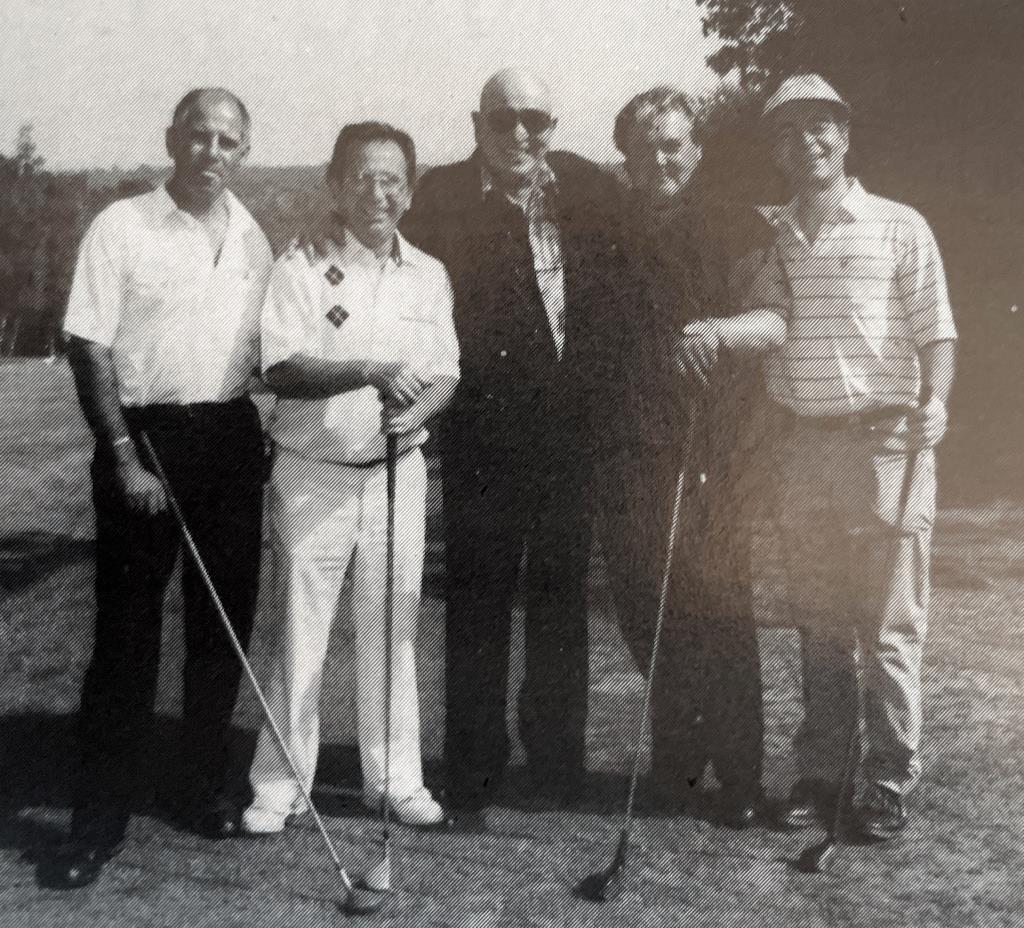 The Telly Savalas Golf Tournament, Chris Christophou, Peter Sandamas, Telly Savalas, Bill Mullins 