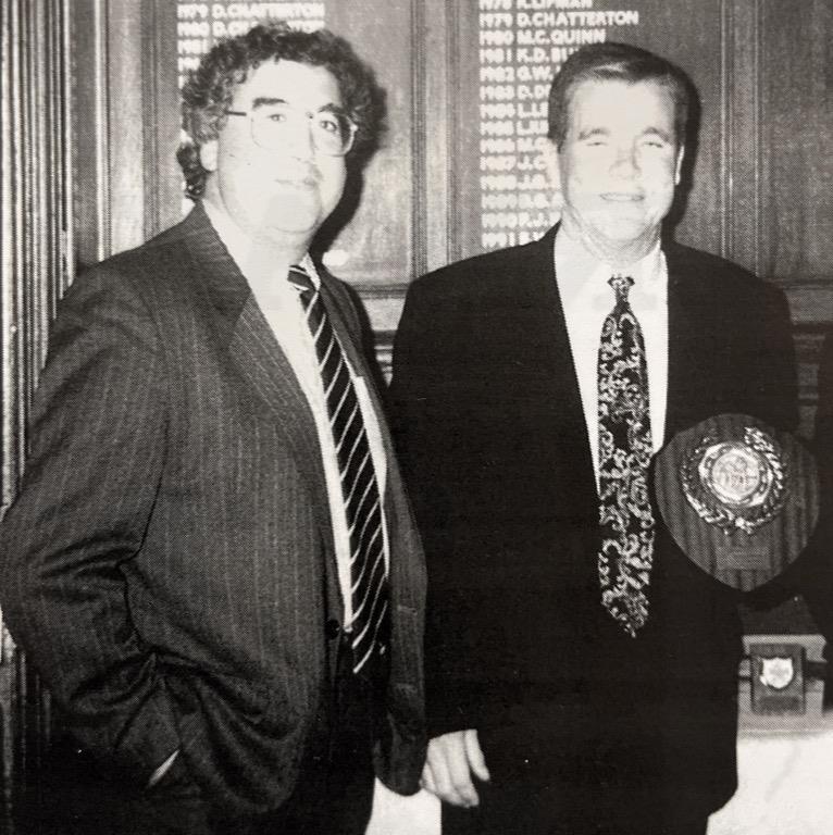 Challenge Shield, The Captain with winner Steve Webster