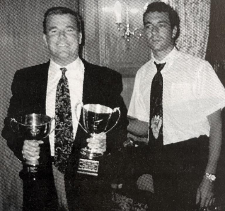 The Masters, winner Steve Webster with Captain