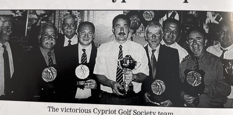 The Captain with his victorious Ryder Cup Team