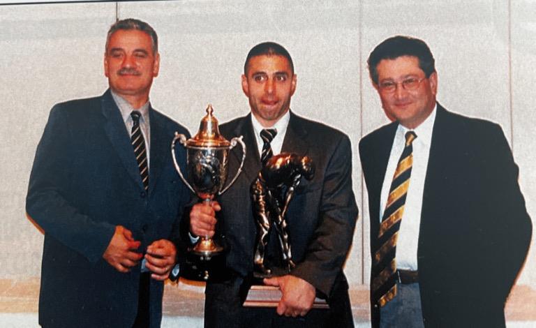 Foundation Trophy, The Captain with Winner Andy Savva & Spyros