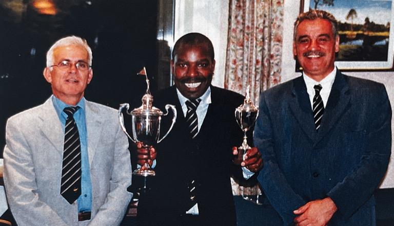 Captains Cup, The President Andreas Petrou with Winner Ralph Roberts & The Captain