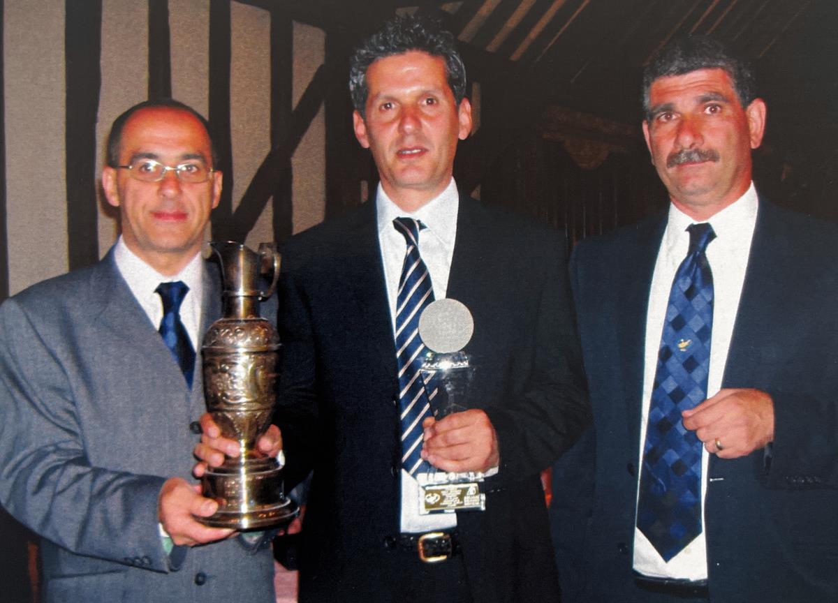 Foundation Trophy, Vange Evangelou with Winner Paul Kyprianou & The Captain