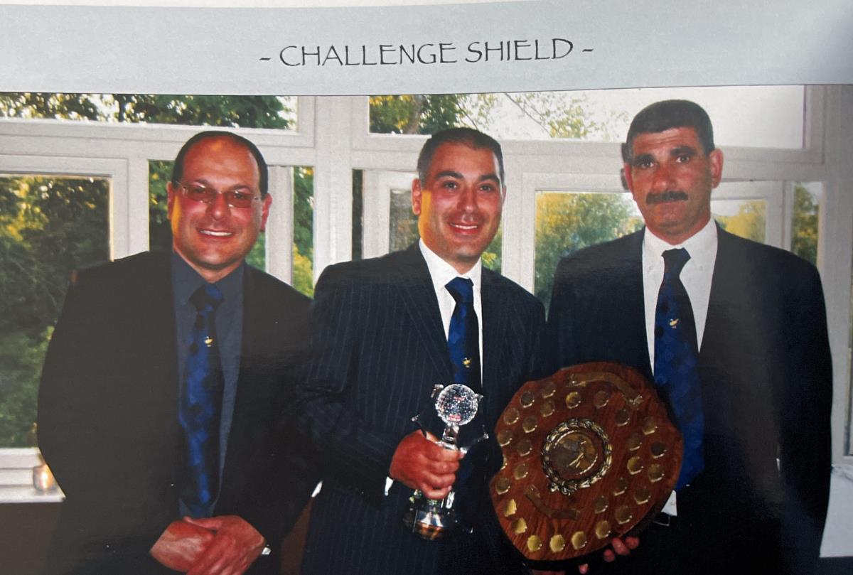 Challenge Shield, Mario Symeou with Winner Gary Maratheftis & The Captain