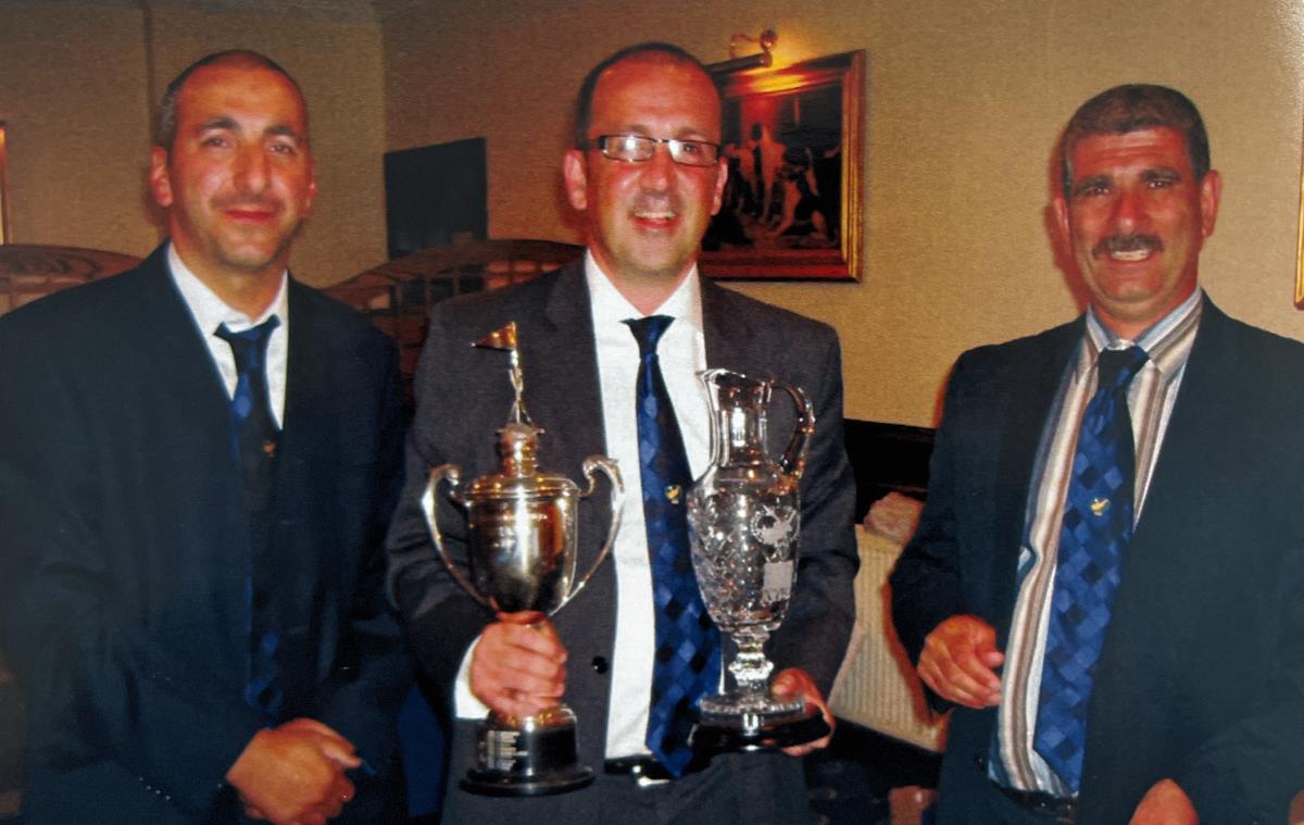 Captains Cup , Andy Lanitis with Winner Louis Tsioupra & The Captain