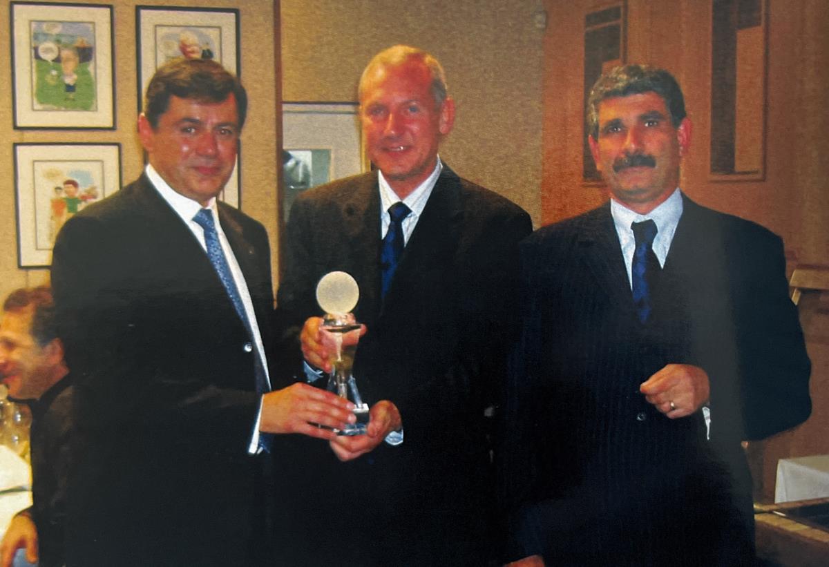 Liveras Yachts Trophy, kyri Kyriacou with Winner Jim Birri & The Captain