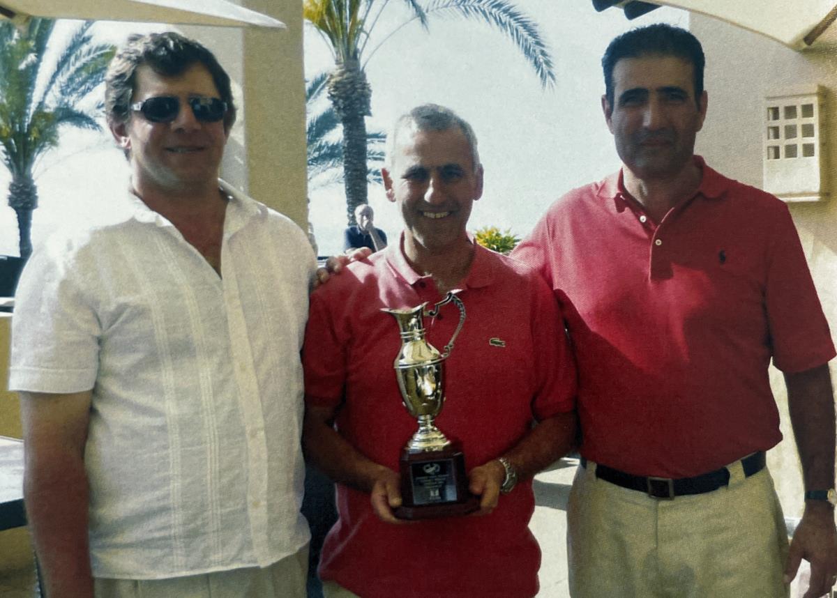 Tenerife Golf Holiday, Peter Nicholas with Winner Andy Michanicou & The Captain