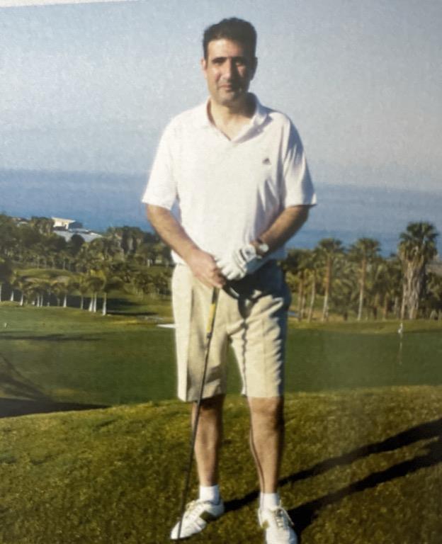 Tenerife Golf Holiday, The Captain ready on the 1st Tee