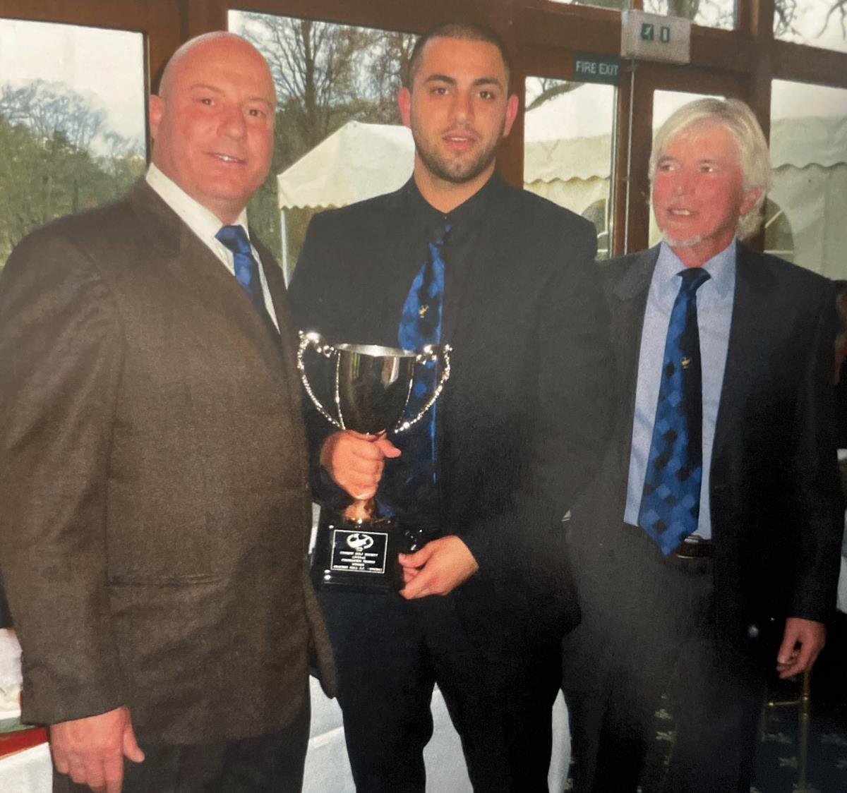 Liveras Foundation Trophy, George Georgiou with Winner Chris Philippou & The Captain