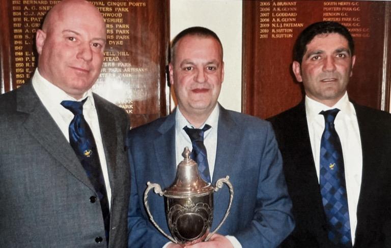 Liveras Foundation Trophy, George Georgiou with Winner Dino Capsalis & The Captain