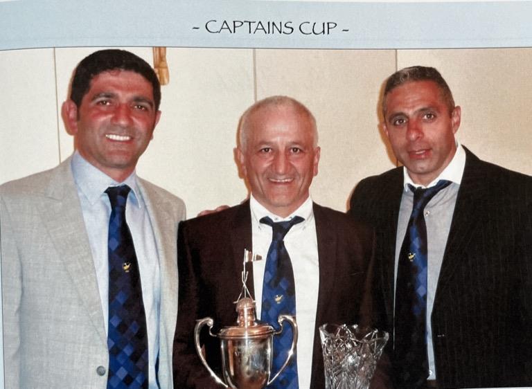 Captains Cup , Andy Savva with Winner Errol Ahmet & The Captain