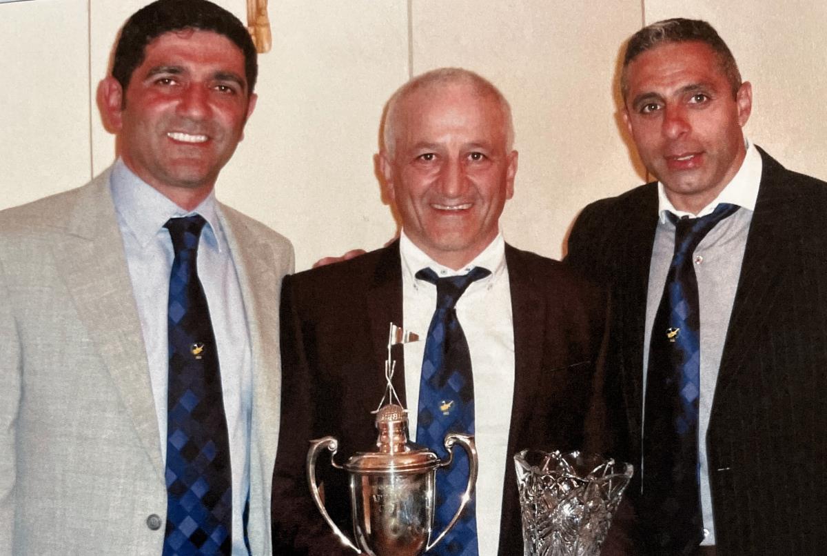 Captains Cup , Andy Savva with Winner Errol Ahmet & The Captain