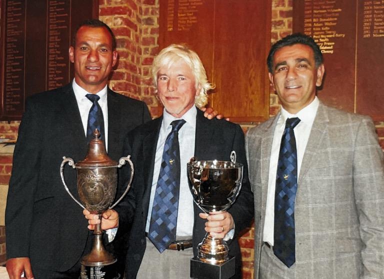 Liveras Foundation Trophy, The Captain withWinner Michael Tsangarides & Mario Savva