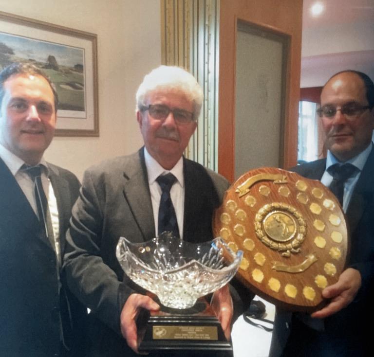 Challenge Shield, Steve Angeli with Winner Andreas Stylianou & The Captain