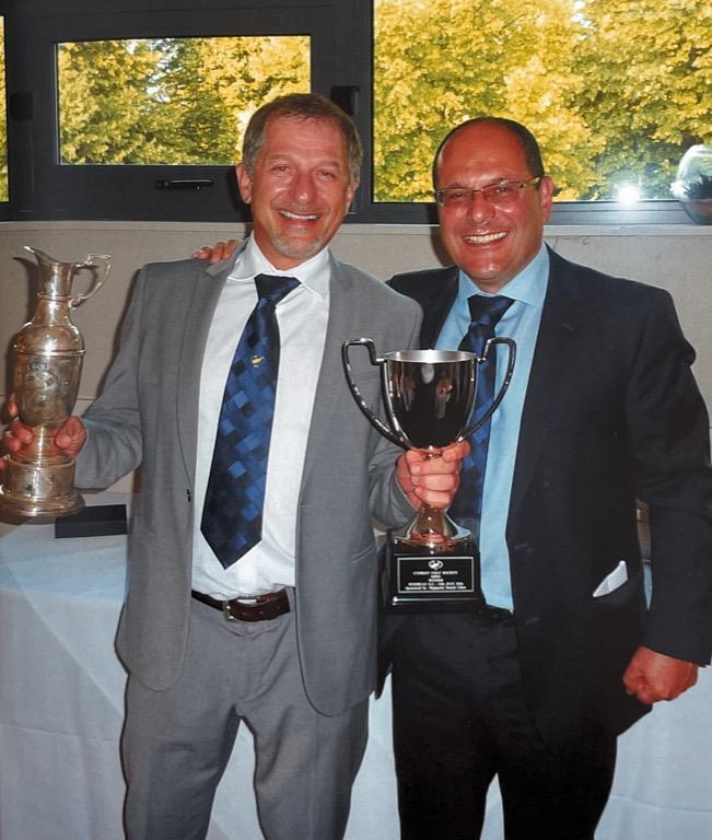 CGS Open Winner Michael Falekkos with The Captain.